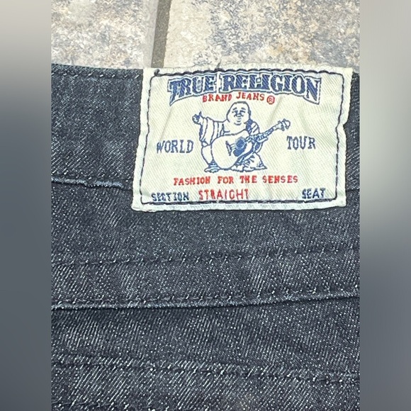 Vintage true religion made USA size 27 straight dark deep blue y2K jeans… - Picture 11 of 15
